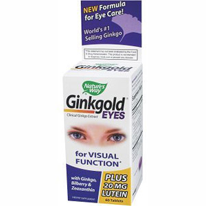 Ginkgold Eyes Ginkgo Extract 60 tabs from Nature's Way
