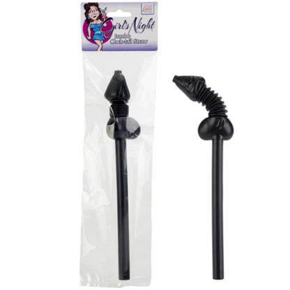 Girl's Night Jumbo Cock-Tail Straw, Black, California Exotic Novelties