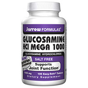 Glucosamine HCl Mega 1000, Salt Free, 100 Easy-Solv tabs, Jarrow Formulas