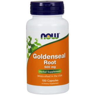 Goldenseal Root 500 mg, Value Size, 100 Capsules, NOW Foods