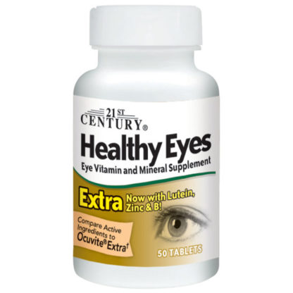 Healthy Eyes Extra, Eye Vitamin & Mineral, 50 Tablets, 21st Century HealthCare