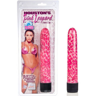 Houston's Pink Leopard Massager 6.5 Inch, California Exotic Novelties