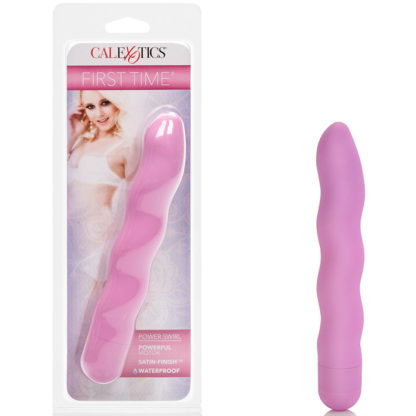 First Time Power Swirl Vibrator - Pink, California Exotic Novelties