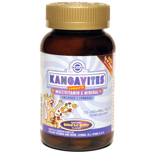 Kangavites Complete Multivitamin & Mineral Children's Formula, 120 Chewable Tablets, Solgar