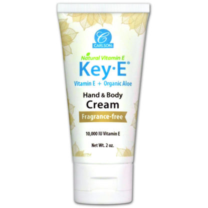 Key E Cream Fragrance-Free for Sensitive Skin, 1 oz, Carlson Labs