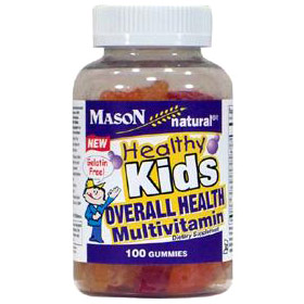 Healthy Kids Overall Health Multivitamin & Minerals, 100 Gummies, Mason Natural