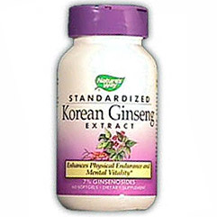 Korean Ginseng Extract Standardized 60 softgels from Nature's Way