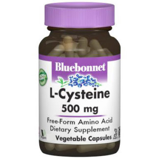 L-Cysteine 500 mg, 30 Vegetable Capsules, Bluebonnet Nutrition