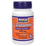 L-Glutamine 500 mg, 60 Capsules, NOW Foods
