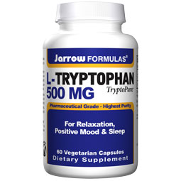 L-Tryptophan 500 mg, 60 Veggie Caps, Jarrow Formulas