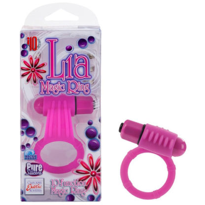 Lia Magic Ring, Vibrating Cock Ring, Pink, California Exotic Novelties