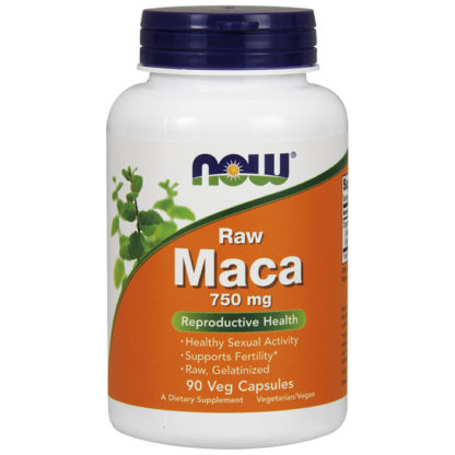 Raw Maca 750 mg, 90 Vegetarian Capsules, NOW Foods
