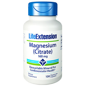Magnesium Citrate 160 mg, 100 Vegetarian Capsules, Life Extension