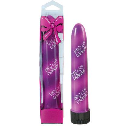 Party Vibe Personal Massager - Let's Celebrate - Purple, California Exotic Novelties