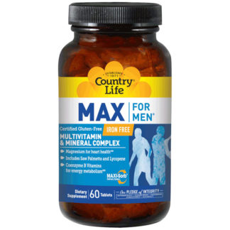 Max For Men Maximized Masculine 60 Tablets, Country Life
