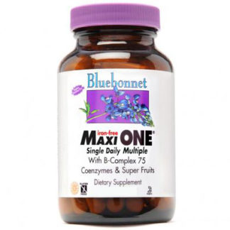 Maxi One Formula, Single Daily Multivitamin & Multimineral, Iron Free, 30 Caplets, Bluebonnet Nutrition