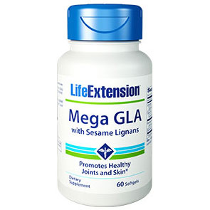 Mega GLA Borage Oil with Sesame Lignans, 60 Softgels, Life Extension