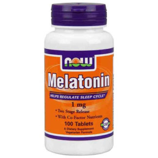 Melatonin 1 mg Two Stage Release, 100 Tablets, NOW Foods