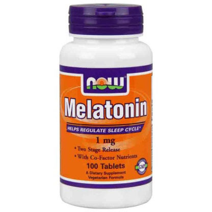 Melatonin 1 mg Two Stage Release, 100 Tablets, NOW Foods