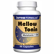 Mellow Tonin, Melatonin 3mg with B6, 60 caps, Jarrow Formulas