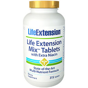Mix Tablets with Extra Niacin, Multi-Nutrient Formula, 315 Tablets, Life Extension