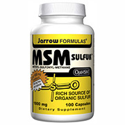 MSM Sulfur 1000 mg 100 capsules, Jarrow Formulas