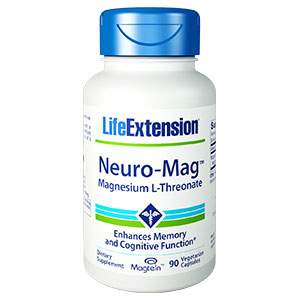 Neuro-Mag Magnesium L-Threonate, 90 Vegetarian Capsules, Life Extension