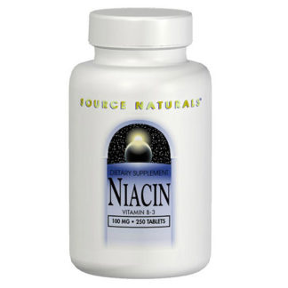 Niacin Vitamin B-3 100mg 250 tabs from Source Naturals