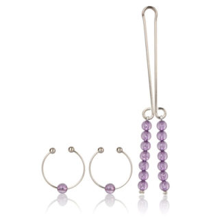 Nipple & Clitoral Non-Piercing Body Jewelry - Amethyst, California Exotic Novelties