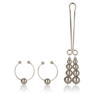 Nipple & Clitoral Non-Piercing Body Jewelry - Silver, California Exotic Novelties