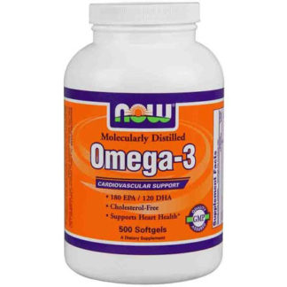 Omega-3 Fish Oil Concentrate 1000 mg, Value Size, 500 Softgels, NOW Foods