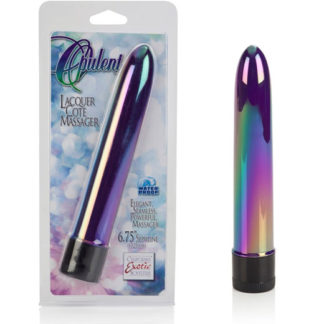 Opulent Slimline 6.5 Inch Slim Vibrator - Abalone, California Exotic Novelties