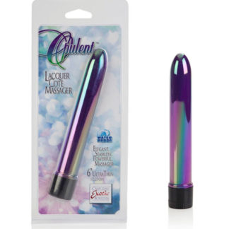 Opulent Ultra-Thin 6 Inch Vibe with Gloss Sheen - Abalone, California Exotic Novelties