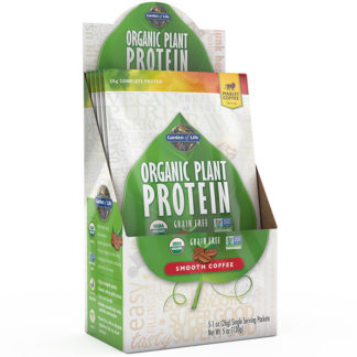 Organic Plant Protein Packet - Smooth Coffee, 5 Packs, Garden of Life