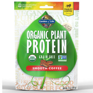 Organic Plant Protein Powder - Smooth Coffee, 260 g, Garden of Life