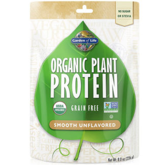 Organic Plant Protein Powder - Smooth Unflavored, 8 oz (226 g), Garden of Life