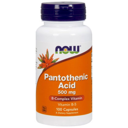 Pantothenic Acid 500mg from Calcium Pantothenate 100 Caps, NOW Foods