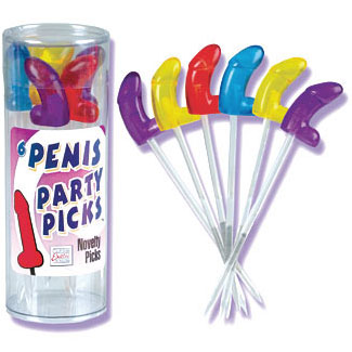 Penis Party Picks 6 pc, California Exotic Novelties