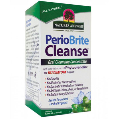 PerioCleanse Oral Cleansing Concentrate, PerioBrite Cleanse, 4 oz, Nature's Answer