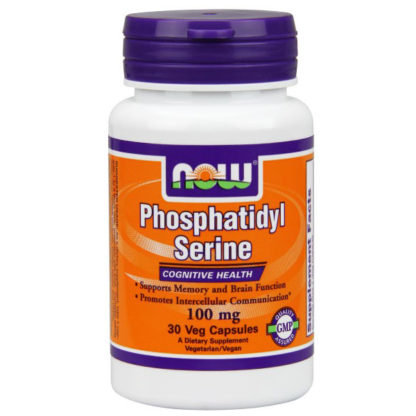 Phosphatidyl Serine 100mg with Choline & Inositol 30 Vcaps, NOW Foods