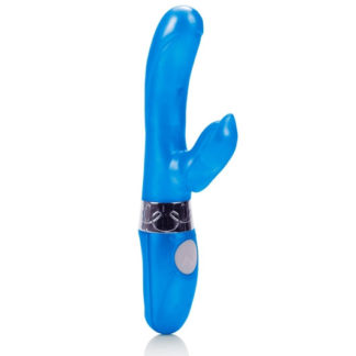 Platinum Edition Magic Dancer Rabbit Vibrator - Blue, California Exotic Novelties