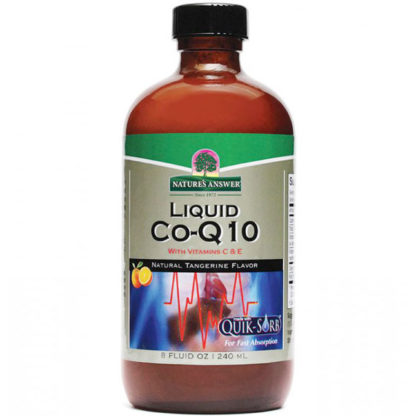 Liquid Co-Q10 - Natural Tangerine Flavor, 8 oz, Nature's Answer