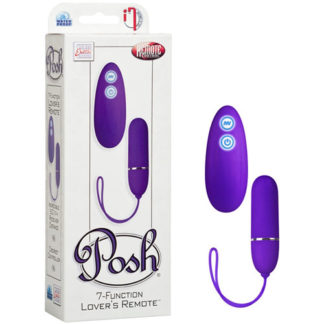 Posh 7-Function Lover's Remote Bullet Vibrator, Purple, California Exotic Novelties