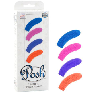 Posh Silicone Finger Teasers, Hearts, California Exotic Novelties