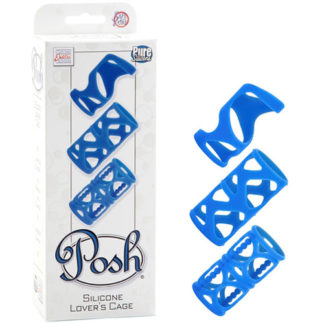 Posh Silicone Lover's Cage, Blue, California Exotic Novelties