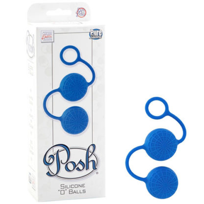 Posh Silicone O Balls, Blue, California Exotic Novelties
