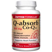 Q-Absorb Co-Q10 100mg, 120 Softgels, Jarrow Formulas