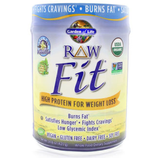 RAW Fit - Vanilla, High Protein Shake for Weight Loss, 420 g (10 Servings), Garden of Life