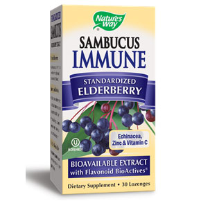 Sambucus Immune Lozenge, Bio-Certified Elderberry, 30 Lozenges, Nature's Way