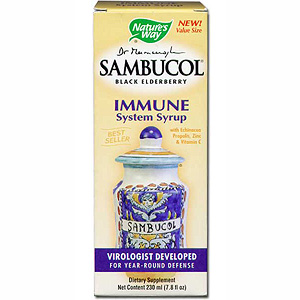 Sambucus Immune Syrup, Standardized Elderberry Syrup, Value Size, 8 oz, Nature's Way